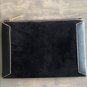 Whistles Mini Suede Panel Clutch New with Tags